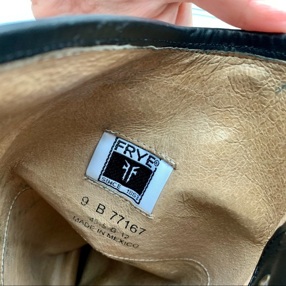 FRYE Melissa Button Black Tall Shaft Leather Boot - Picture 14 of 15